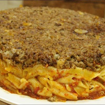 Oven Baked Pasta With Minced Meat