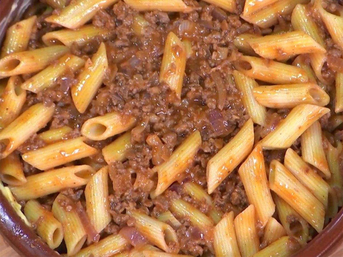 Meat Oven Baked Pasta