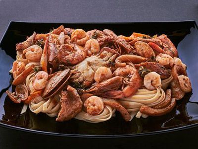 Sea Fruits Fettuccine Pasta