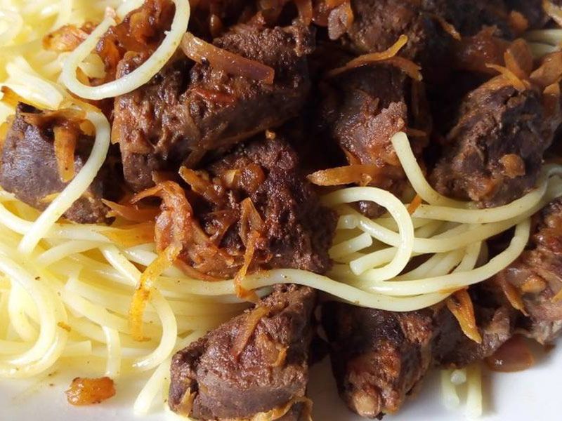 Liver Pane Pasta