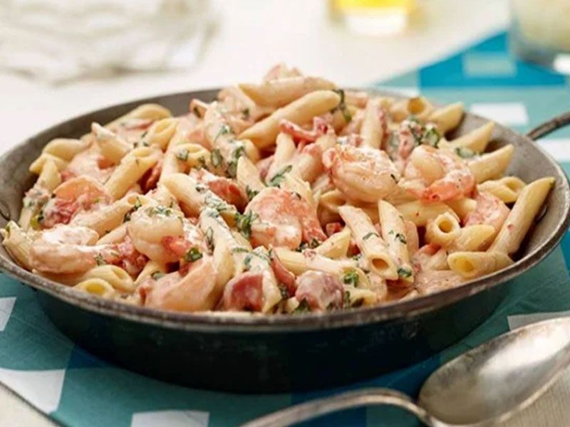 Penne Pasta With Seafood