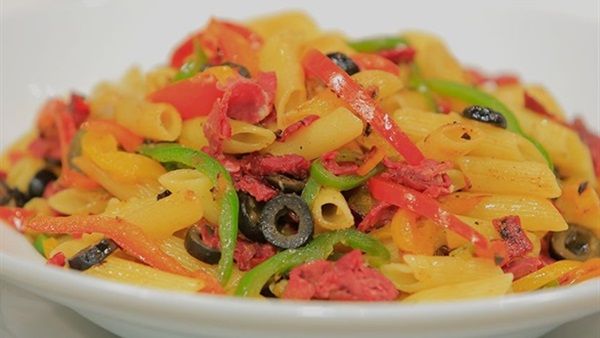 Chicken With Pastrami And Cheese Pasta