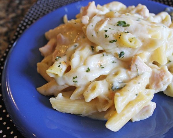 Crispy Chicken With Ranch Sauce Pasta