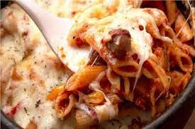 Oriental Sausage And Cheese Pasta