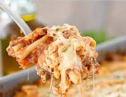 Minced Meat And Cheese Pasta