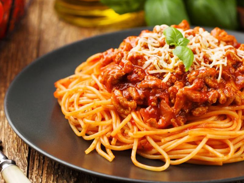 Spaghetti Pasta With Meat