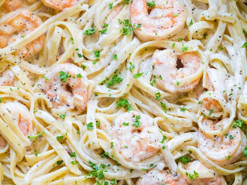 Spaghetti Pasta With Seafood