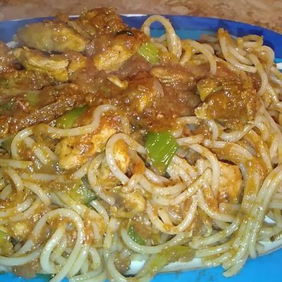 Meat Shawerma Pasta
