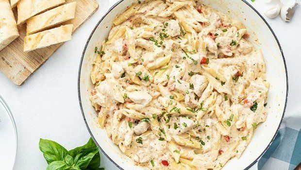 Chicken BBQ White Sauce Pasta