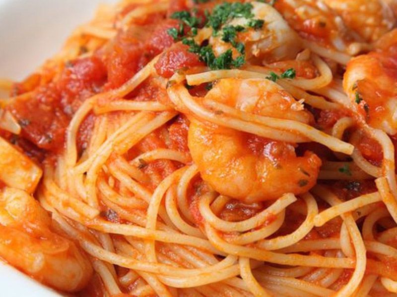 Shrimp pasta
