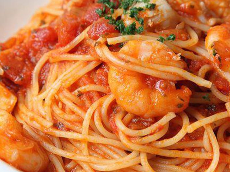 Shrimp pasta Dish