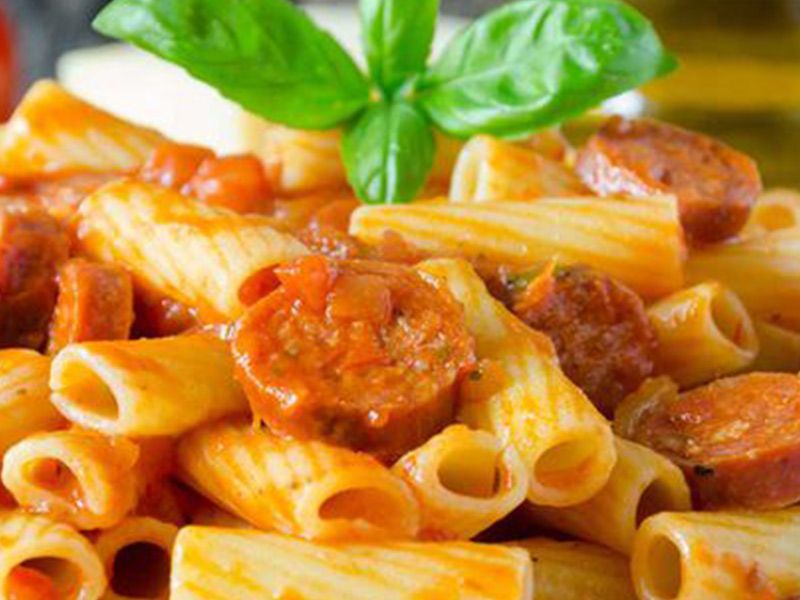 Oriental Sausage Pasta
