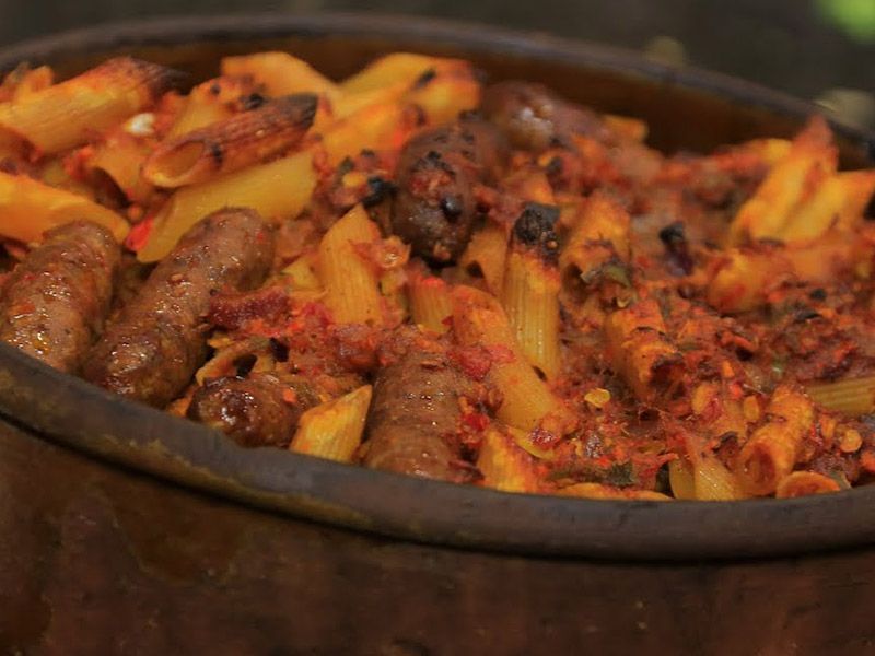 Oriental Sausage Pasta