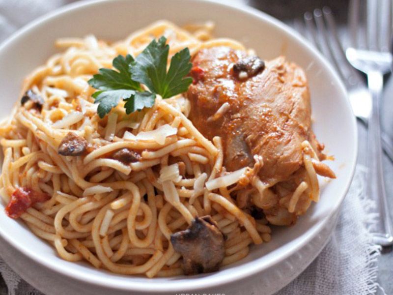 Oriental Sausage Pasta