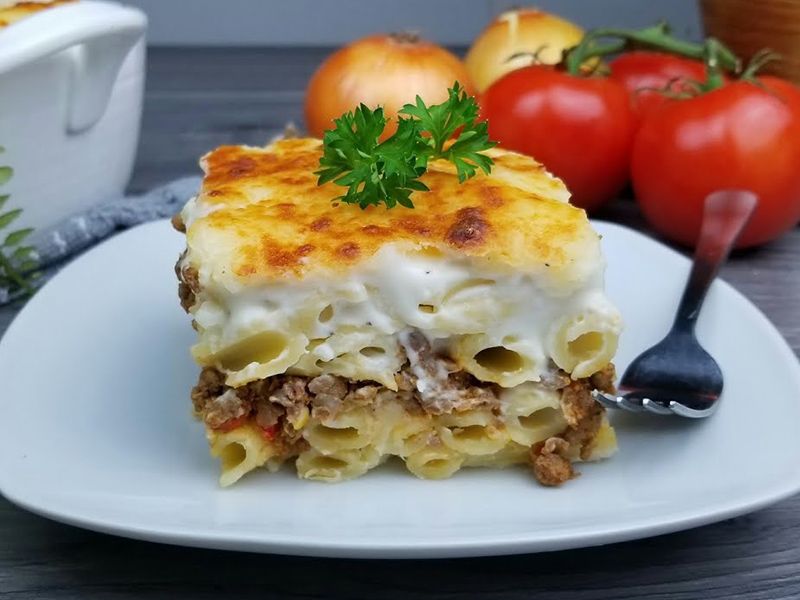 Bechamel Pasta With Minced Meat