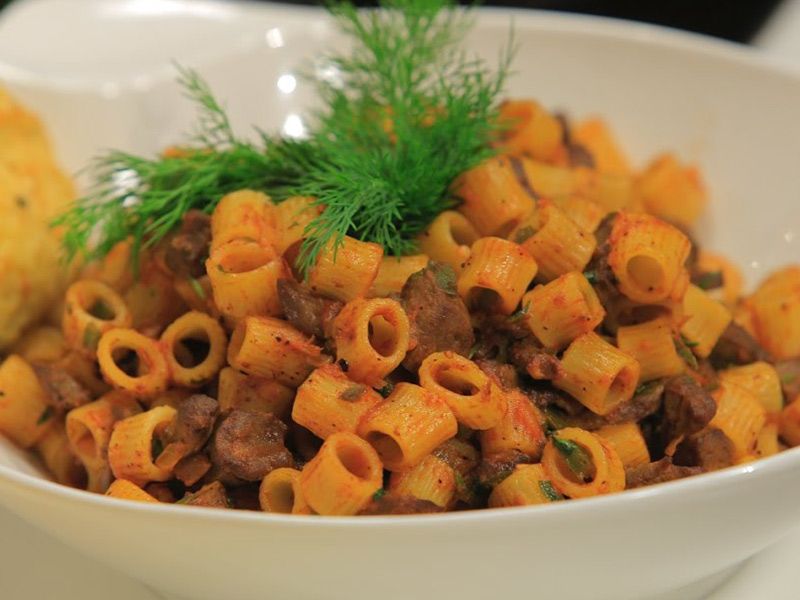 Liver And Kidney Pasta