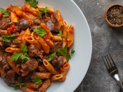 Liver Pasta Platter