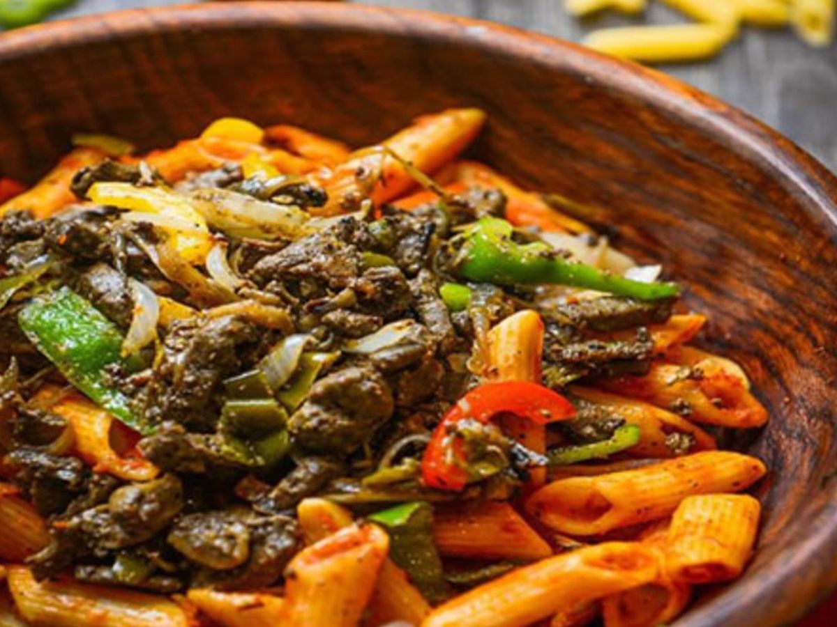 Alexandrian liver pasta