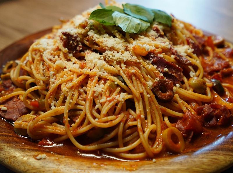 Pastrami pasta