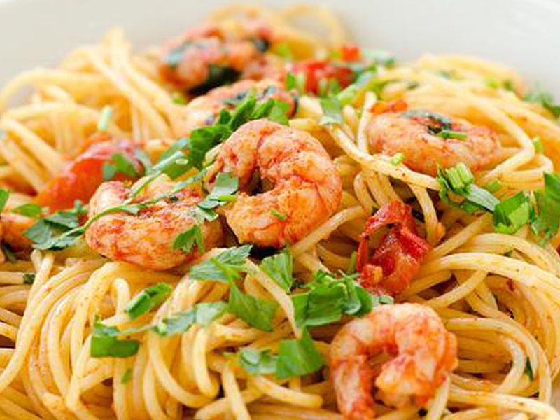 Large Shrimp Pasta