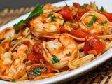 Grilled Shrimps Pasta