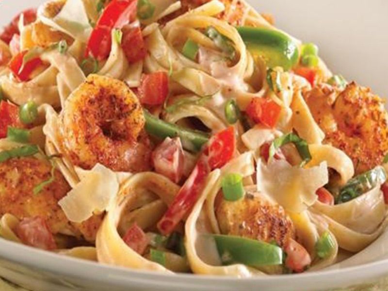 Cajun Shrimp And Chicken Pasta