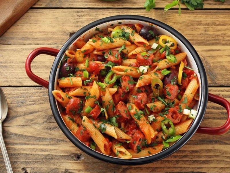 Oriental Sausage Pasta