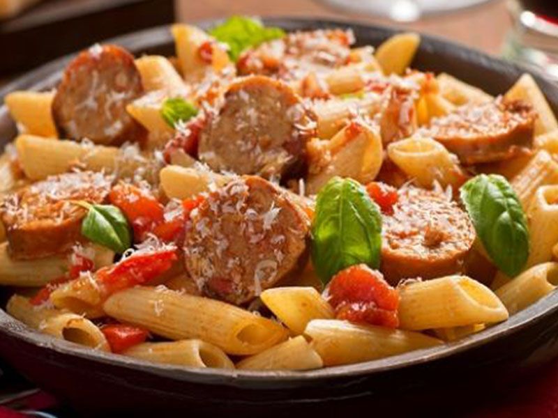 Oriental Sausage Pasta