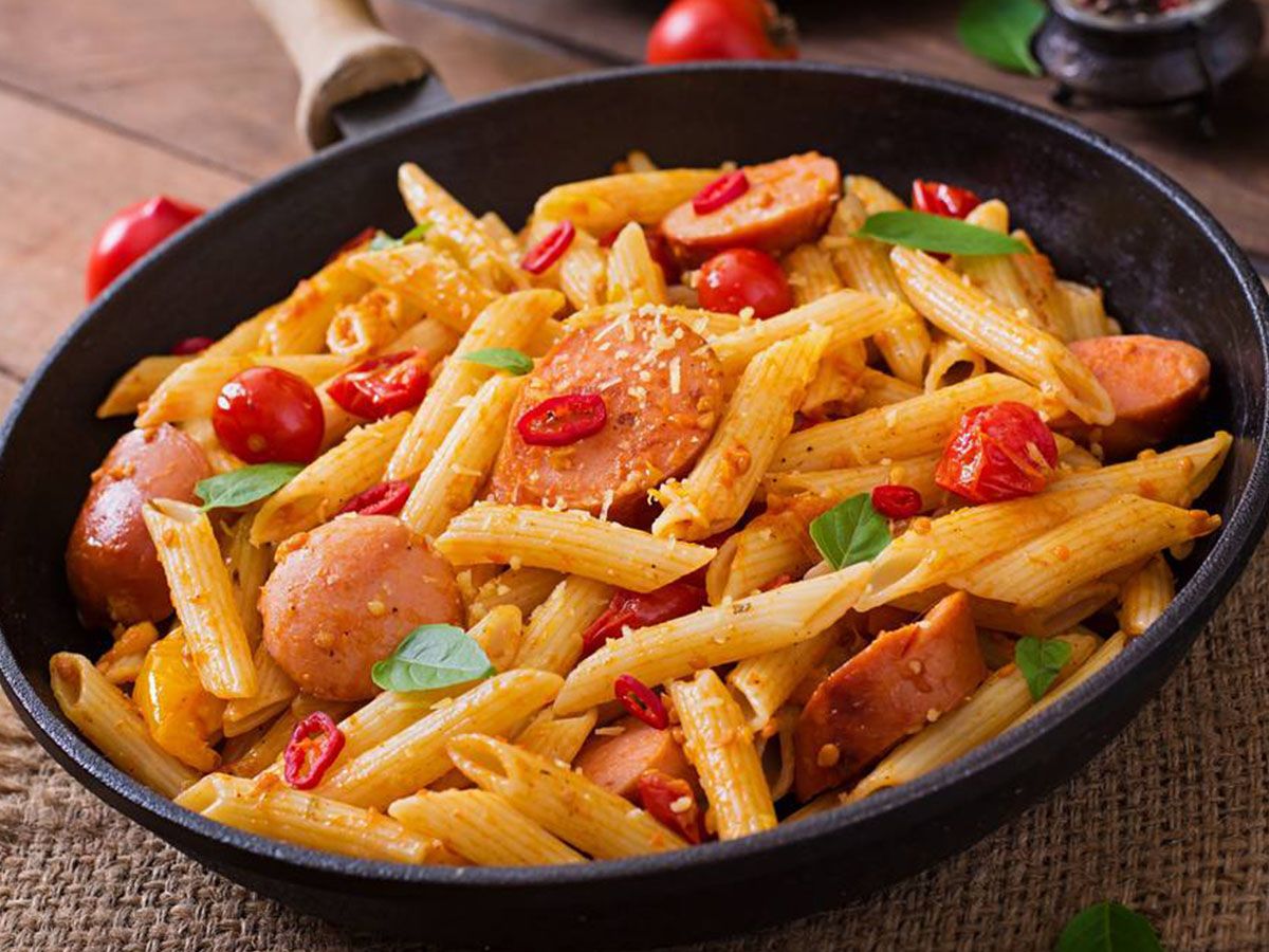 Hot Dog Red Pasta