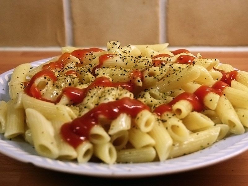 Seafood Penne Pasta With Red Sauce