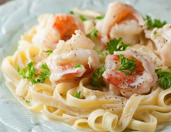 Shrimp White Sauce Pasta