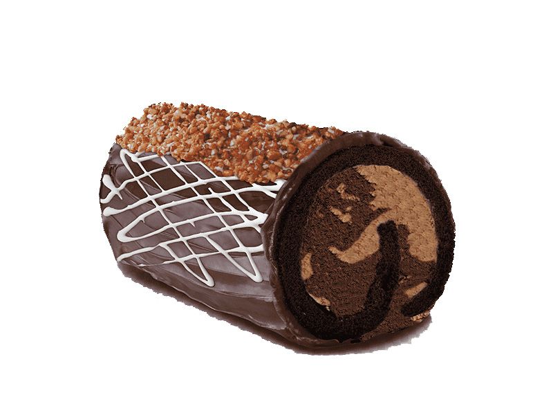 Mix Chocolate Ice Cream Roll