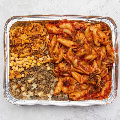 Mix chicken pasta on sausage casserole