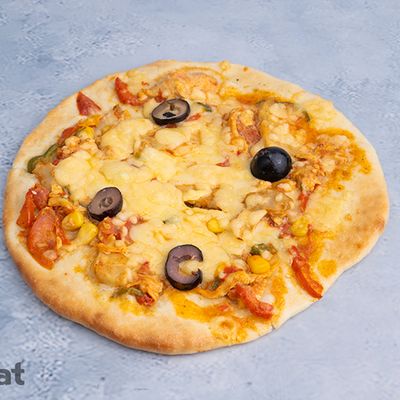 بسطرمة + أومليت + موزاريلا