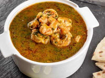 molokhia with shrimp