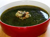 Molokhia with shrimp