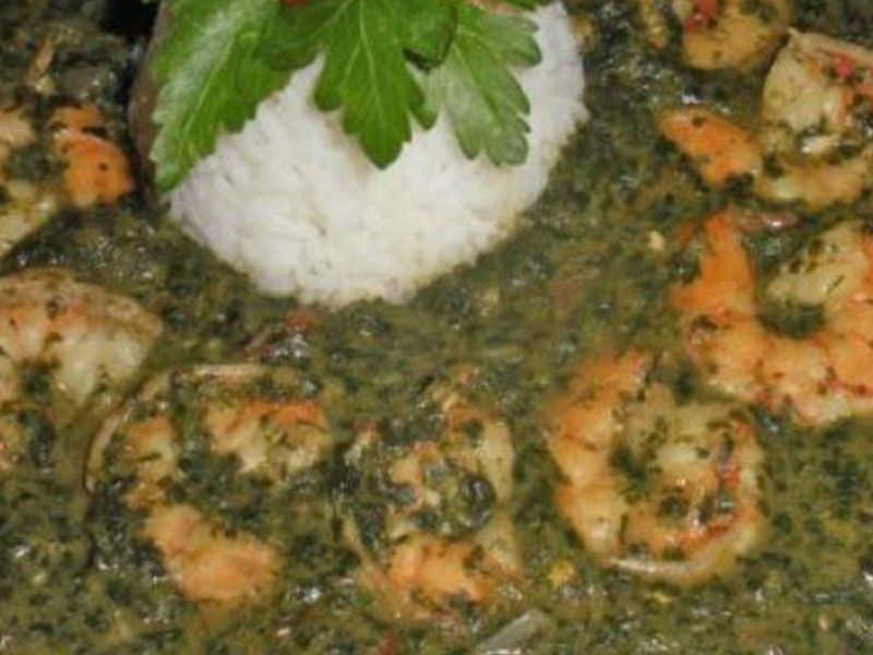 Molokhia With Shrimp