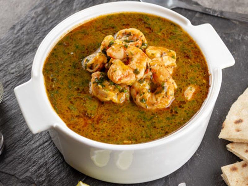 Molokhia With Shrimp