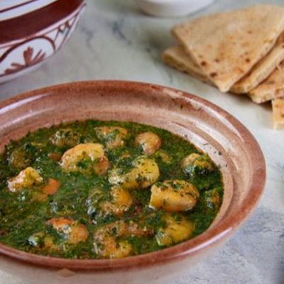 Shrimp Molokhia