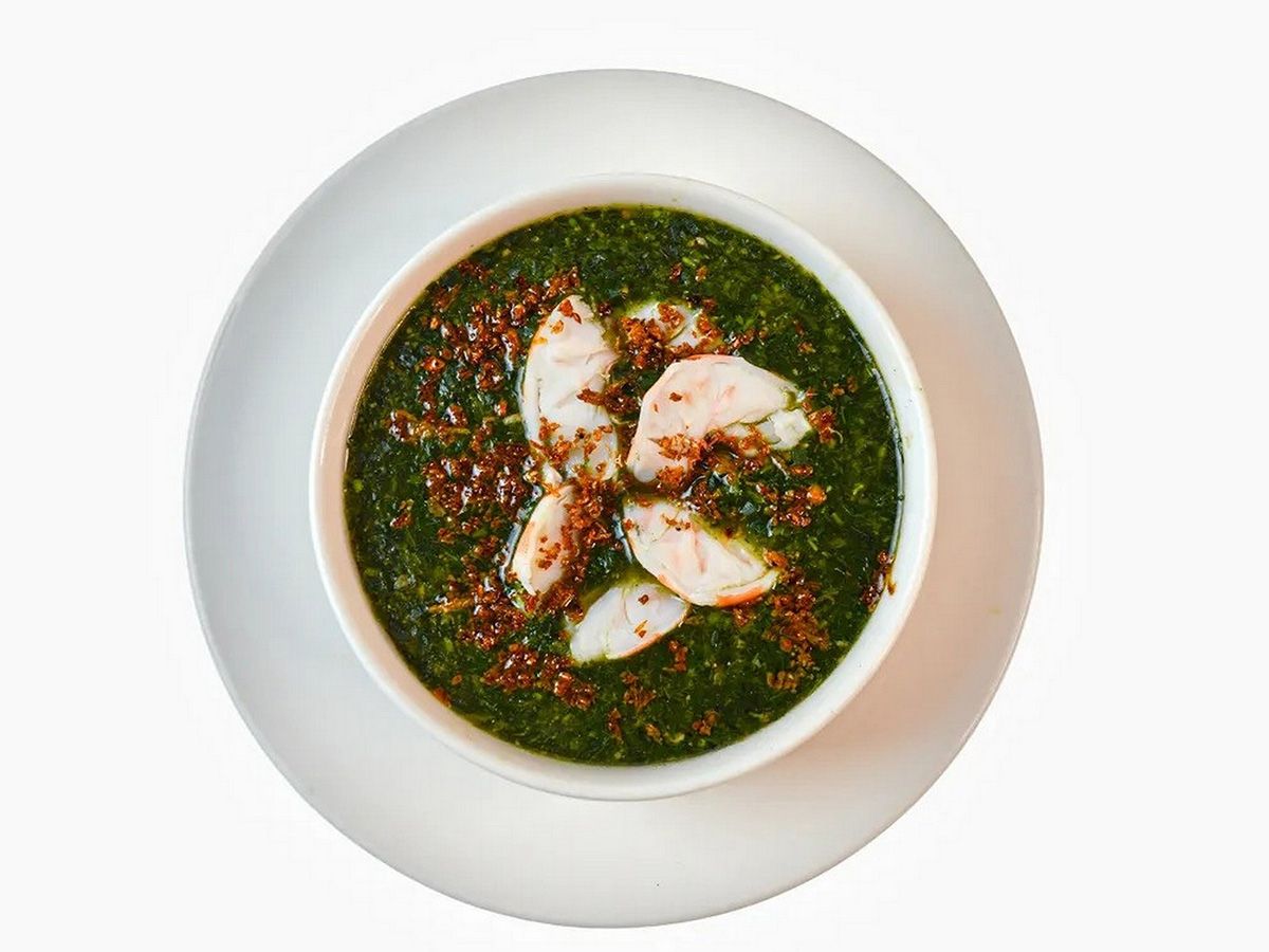 Shrimp Molokhia
