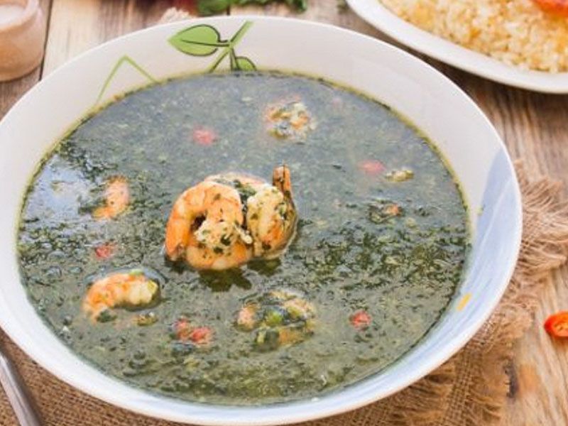 Molokhia With Shrimp