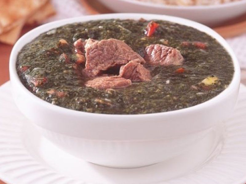 Molokhia With Meat Casserole