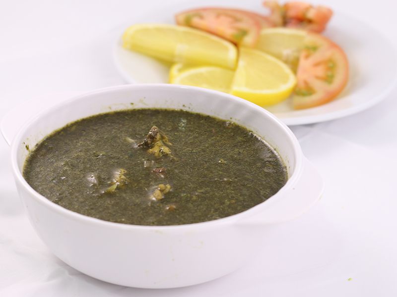 molokhia with meat tajine