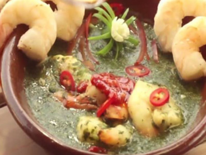 Molokhia With Shrimp