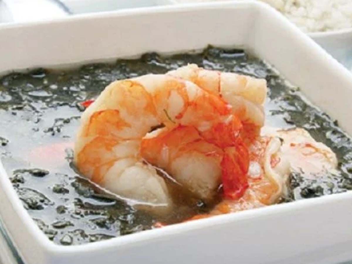 Shrimp Molokhia