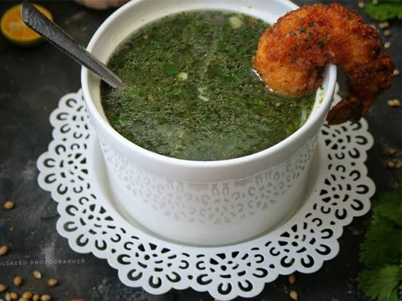 Molokhia With Shrimp