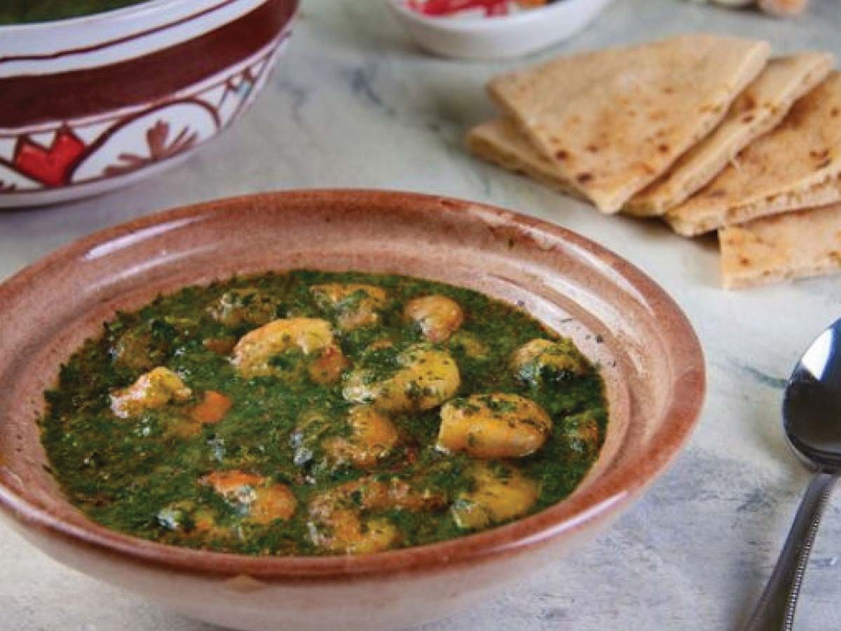 Molokhia with Shrimp