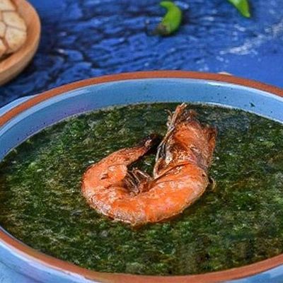 Shrimp Molokhia
