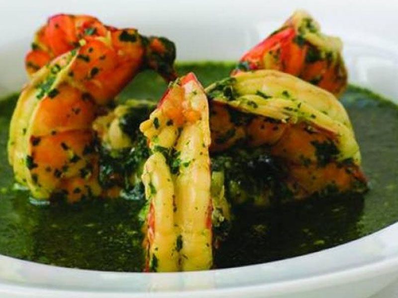 Molokhia With Shrimp