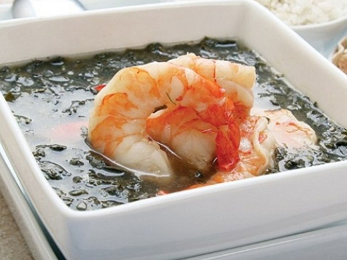 molokhia with shrimp